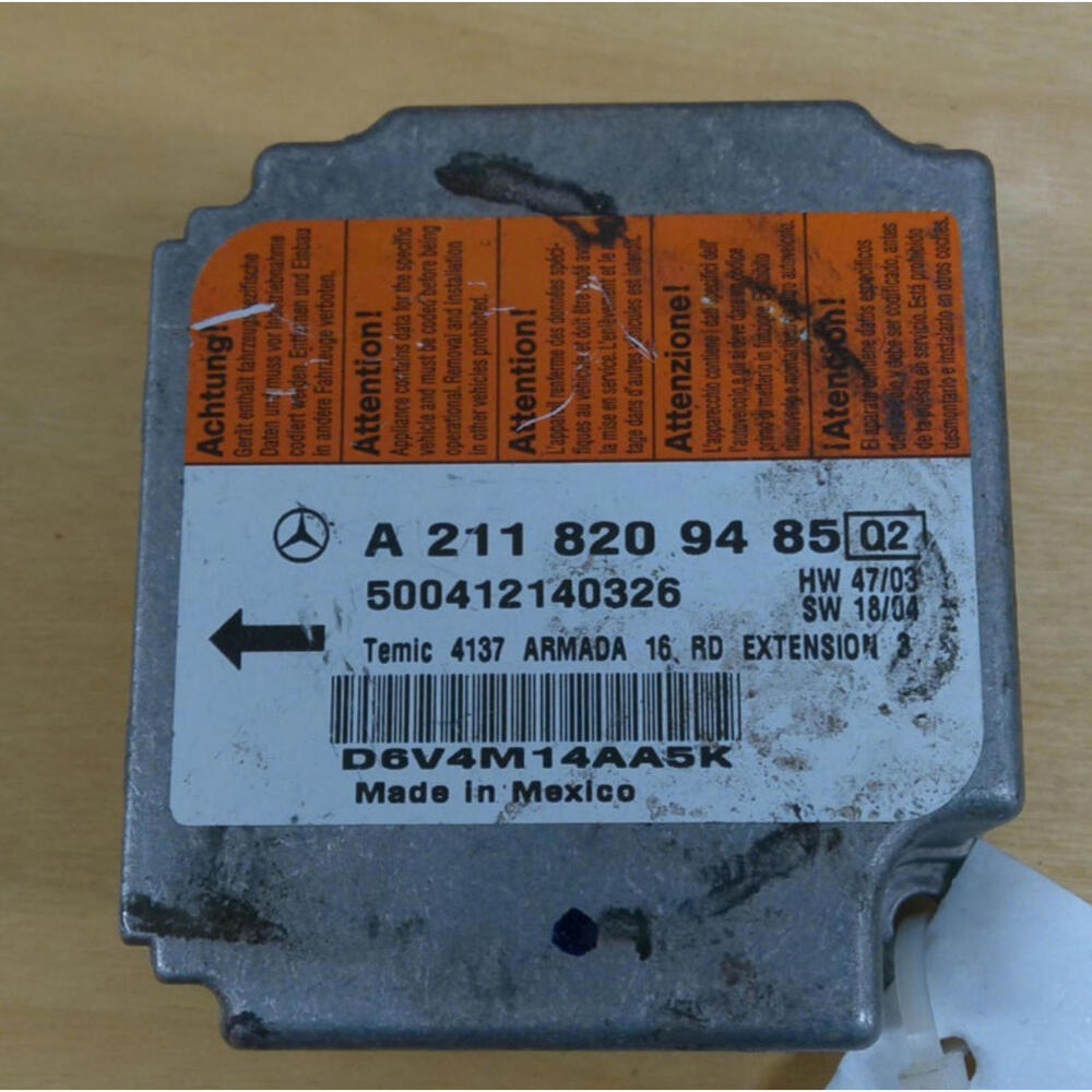 Mercedes-Benz Control Module A2118209485 OEM SRS Temic